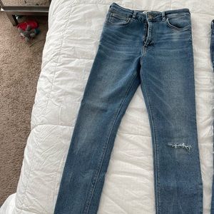 Zara high waisted jean size 8